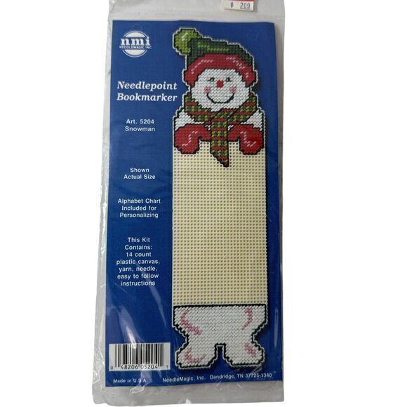 Cross Stitch Bookmark Kit Vintage NMI Needle‎ Magic Christmas Holiday Lot of 4 - Picture 4 of 6